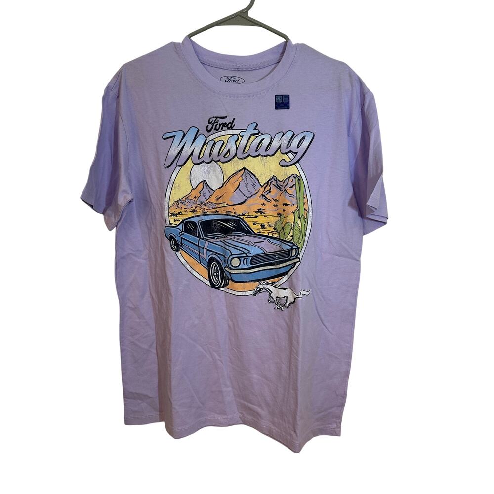 Ford Mustang Graphic TShirt‎ XS Purple Lavender NWT / Official Licensed Product